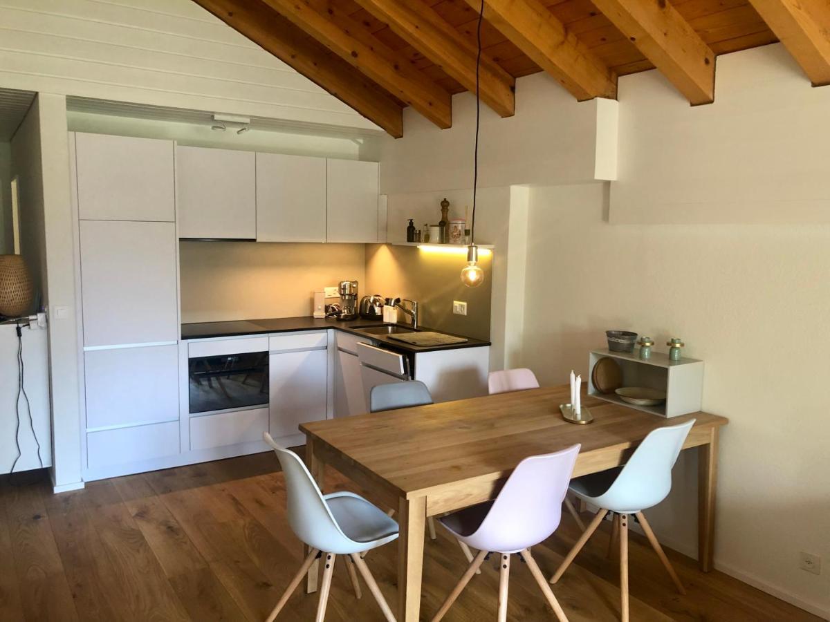Moderne Dachwohnung Naehe Zermatt Mit Balkon Täsch Exteriér fotografie